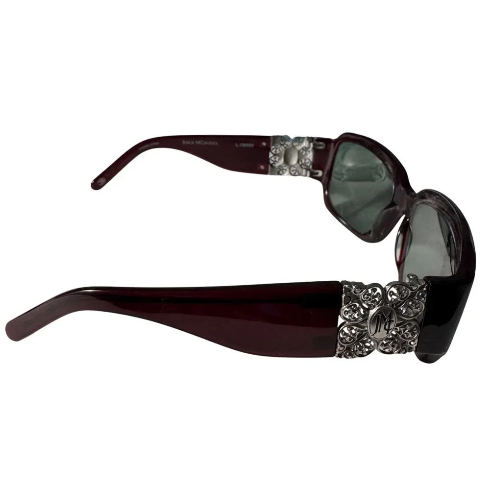 Jessica McClintock Burgundy Eyeglasses 59-17-130MM JMC 558 Oversized Frames Only - Picture 6 of 11